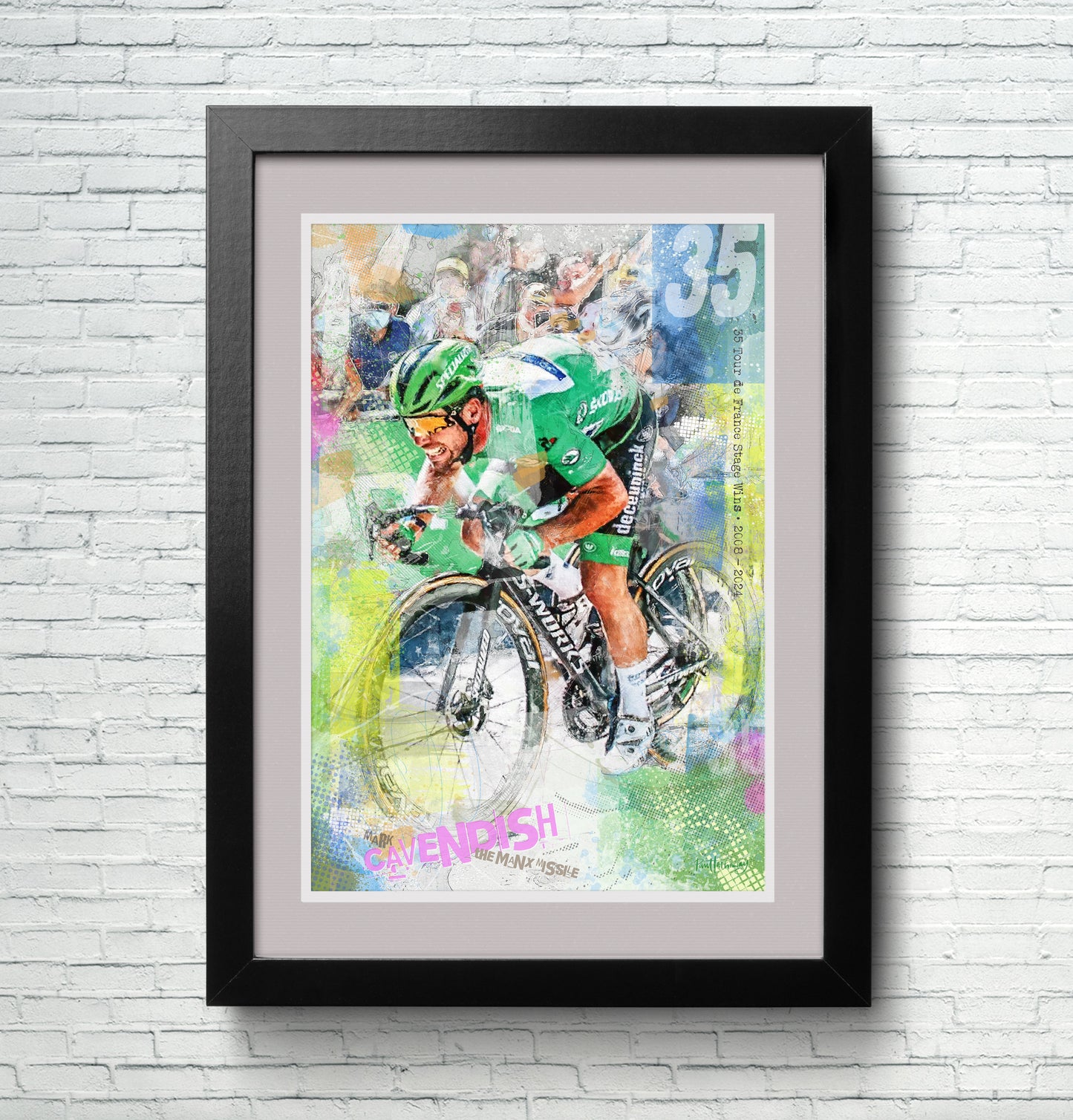 Mark Cavendish - Cycling Art Print - Option 3