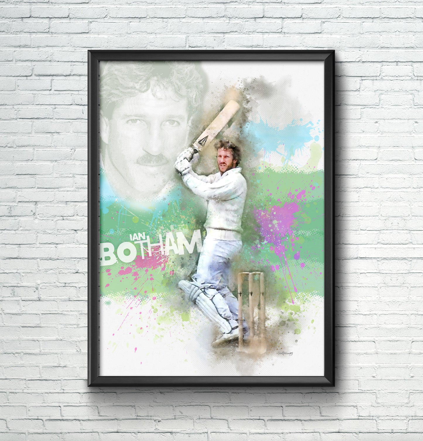 Ian Botham - Cricket Art Print