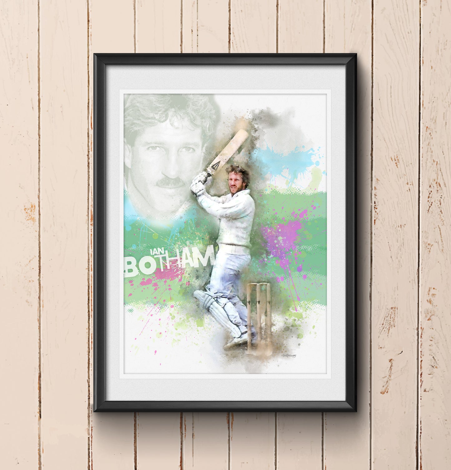 Ian Botham - Cricket Art Print