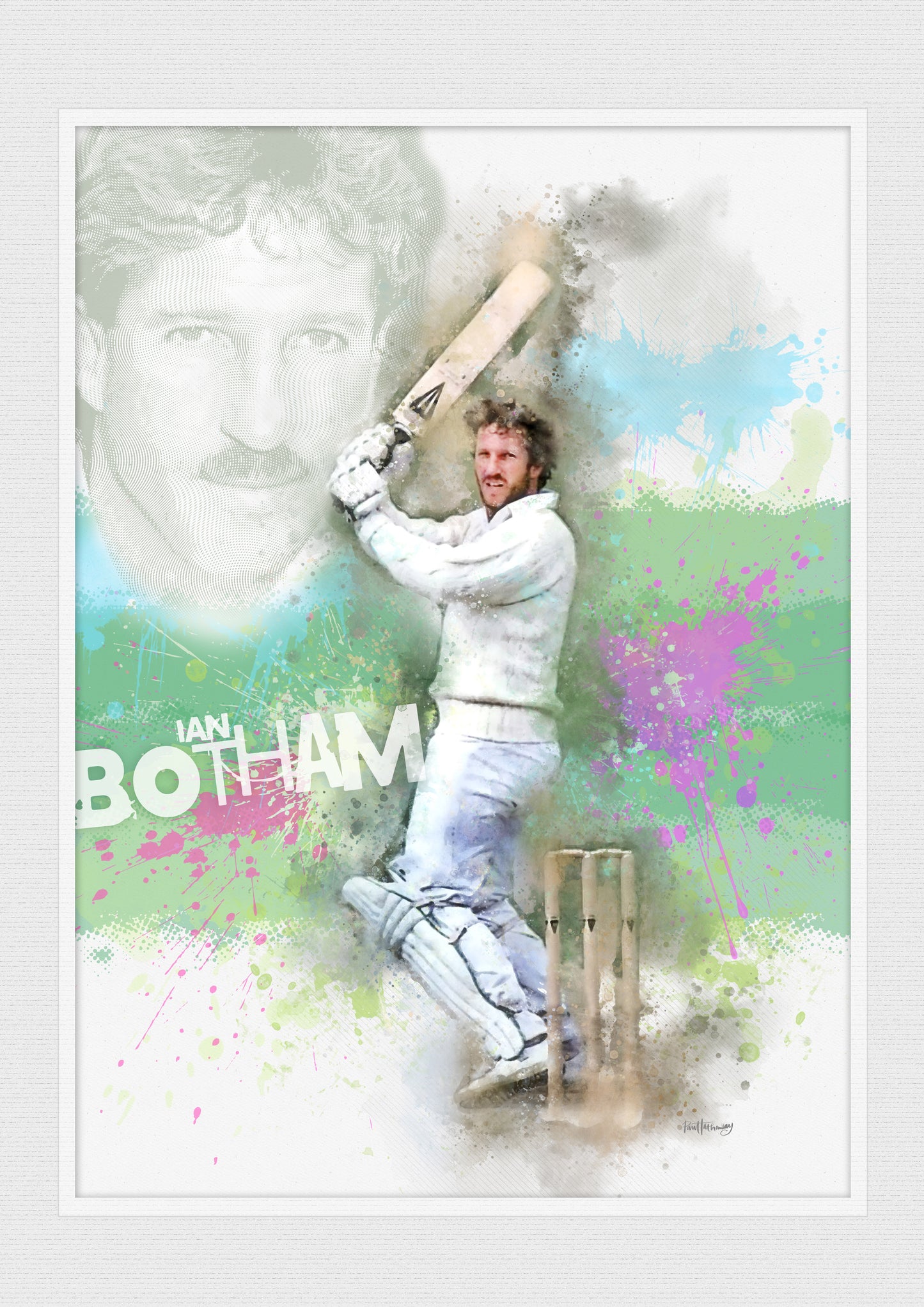 Ian Botham - Cricket Art Print