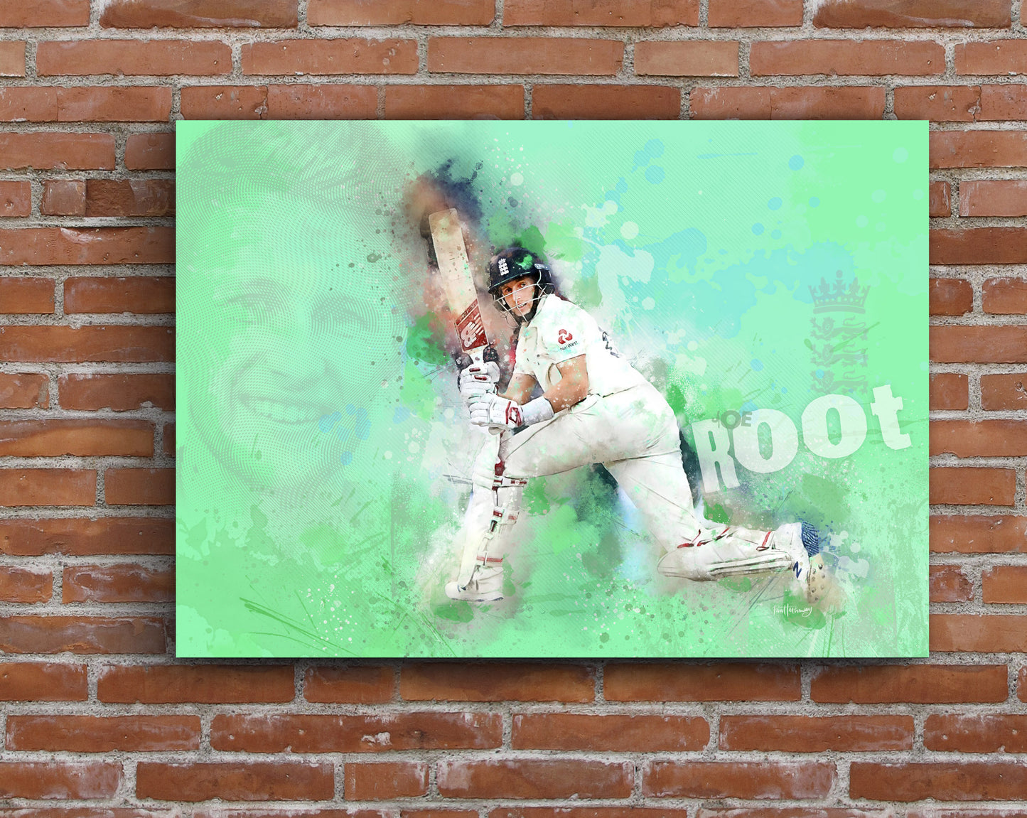 Joe Root - Cricket Art Print