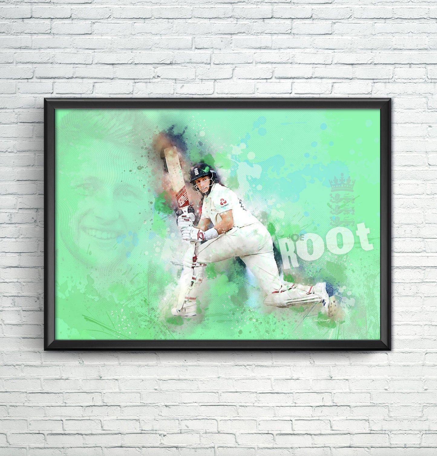 Joe Root - Cricket Art Print
