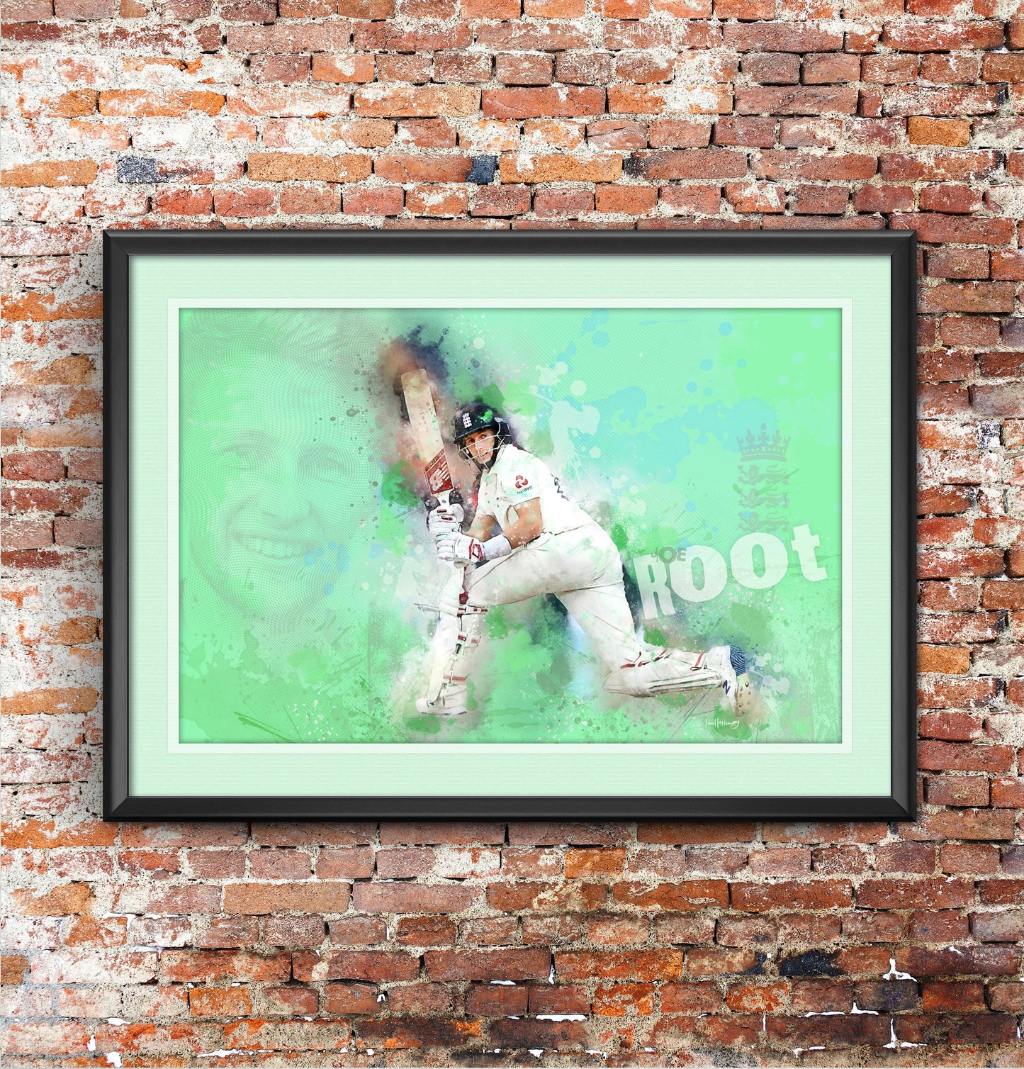Joe Root - Cricket Art Print