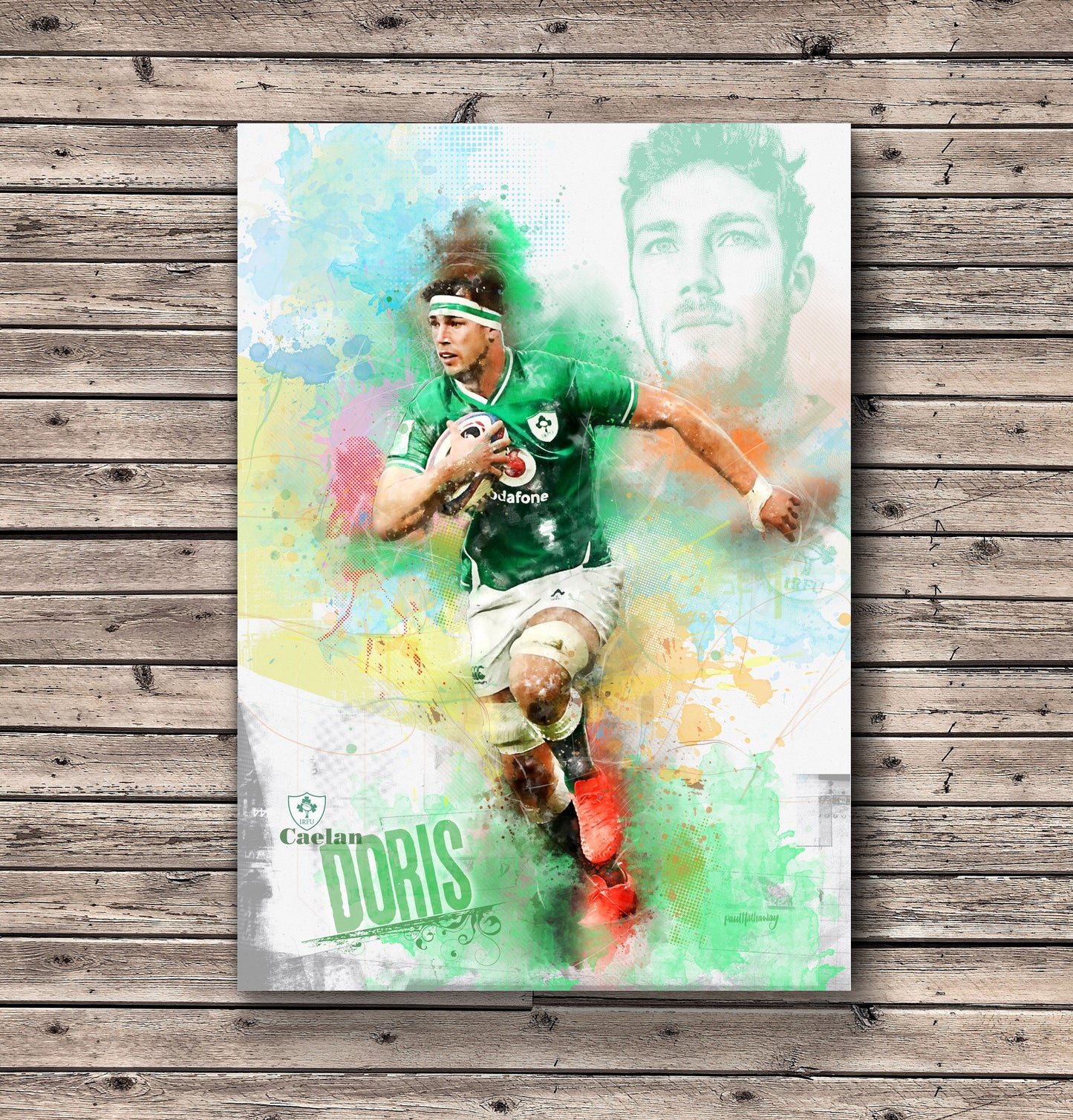 Caelan Doris - Irish Rugby Art Print
