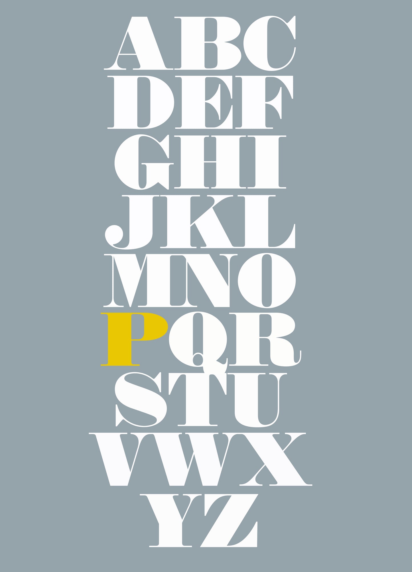 alphabet wall art