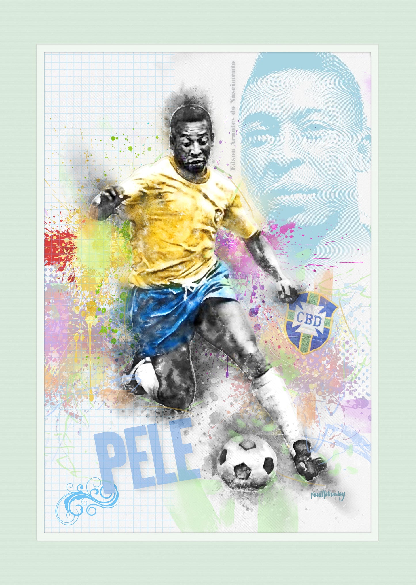 Pele - Football Art Print