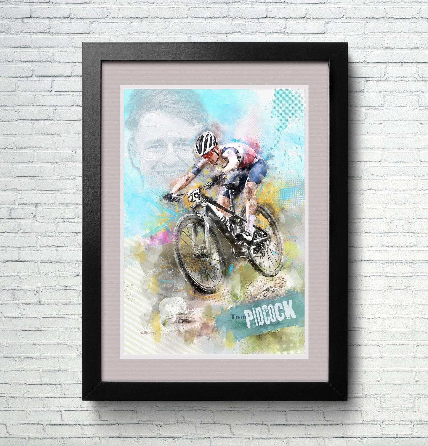 Tom Pidcock - Cycling Art Print
