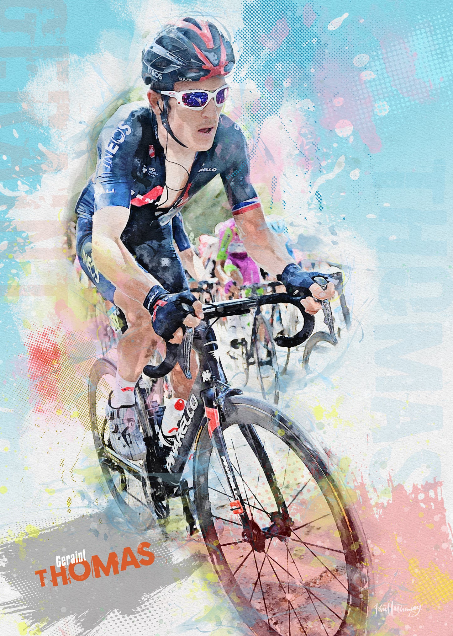 geraint thomas art poster