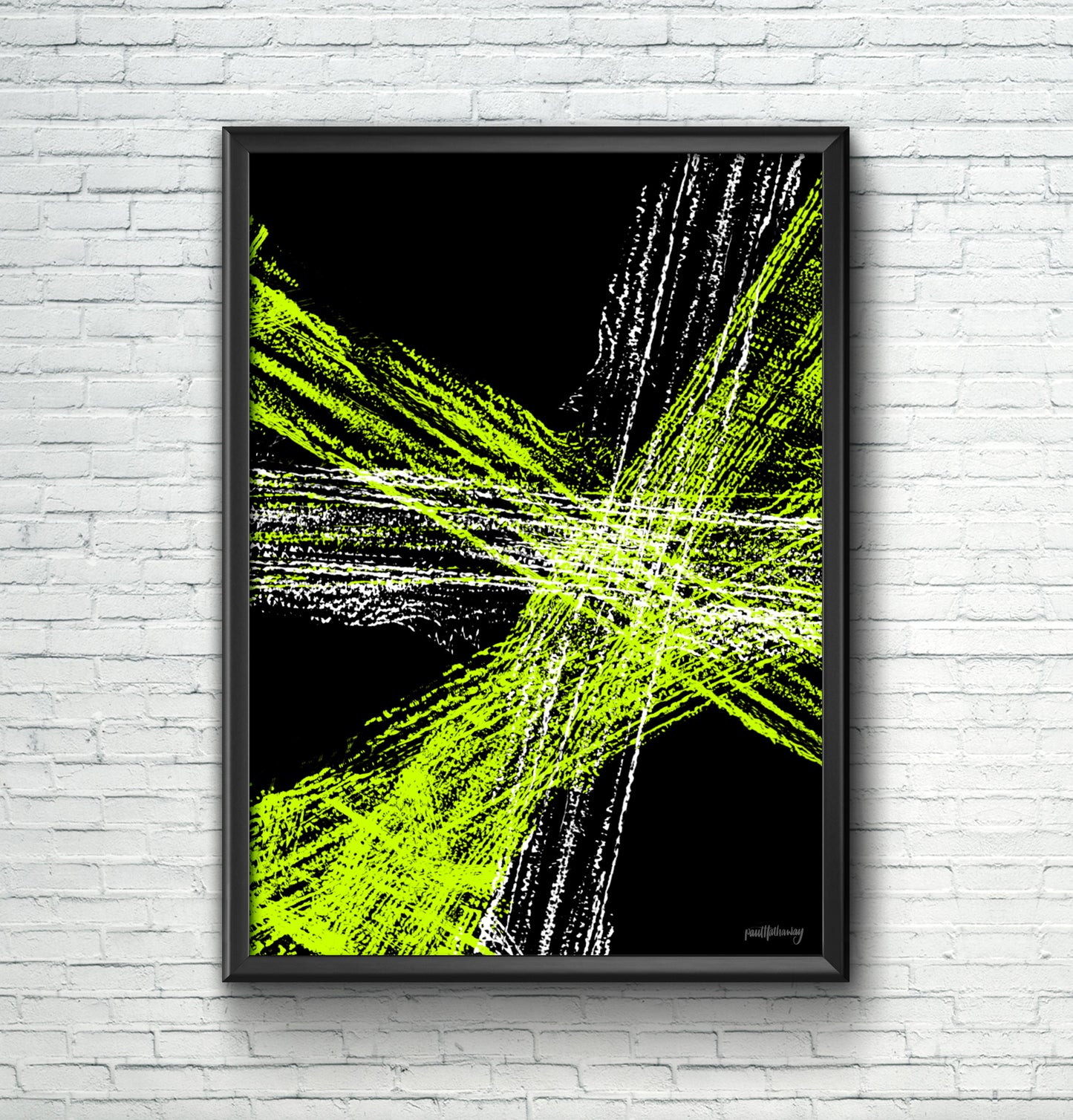 Crossing light - Abstract Wall Art Print