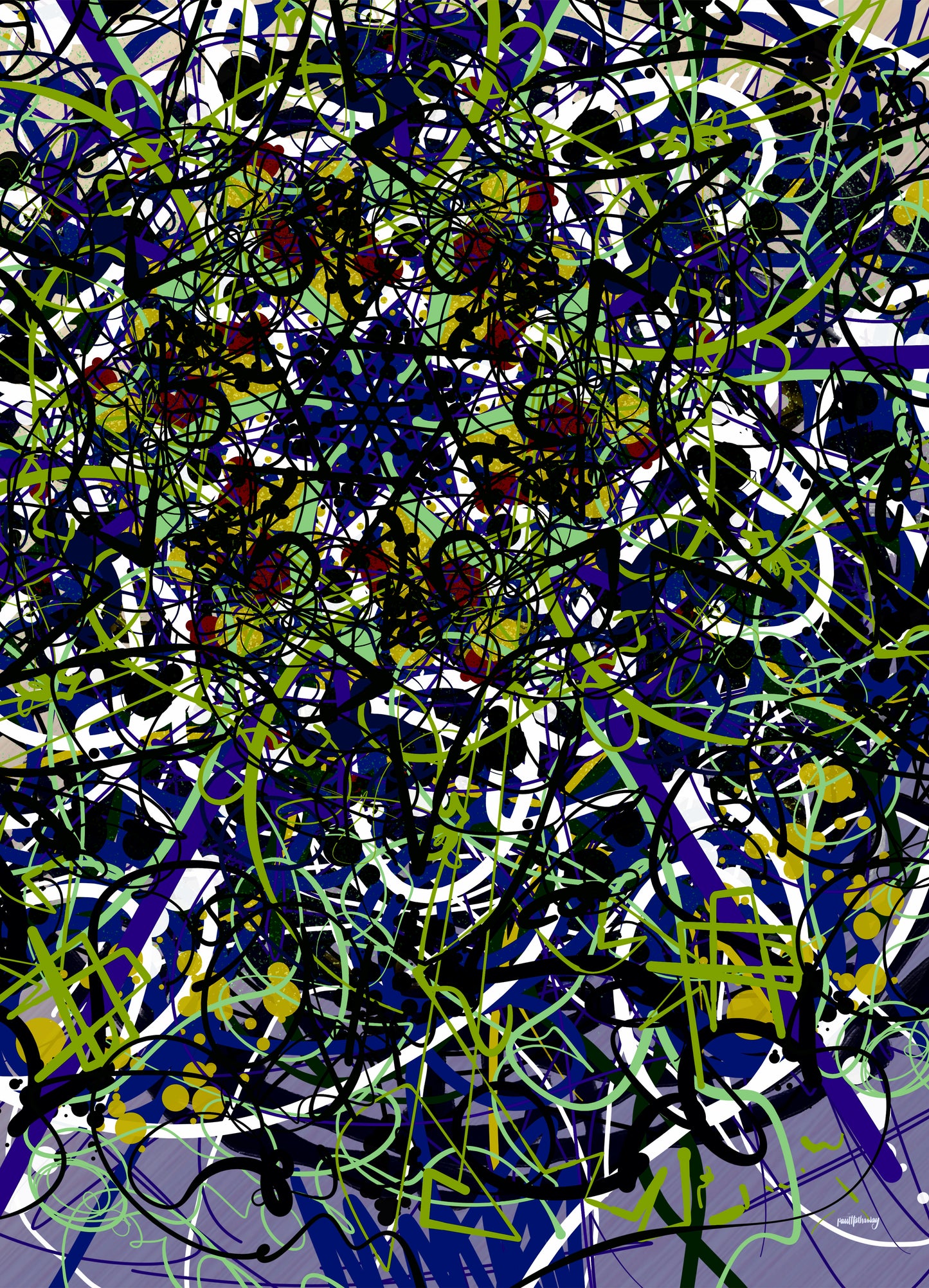 Drippy No.1 - Abstract Wall Art Print