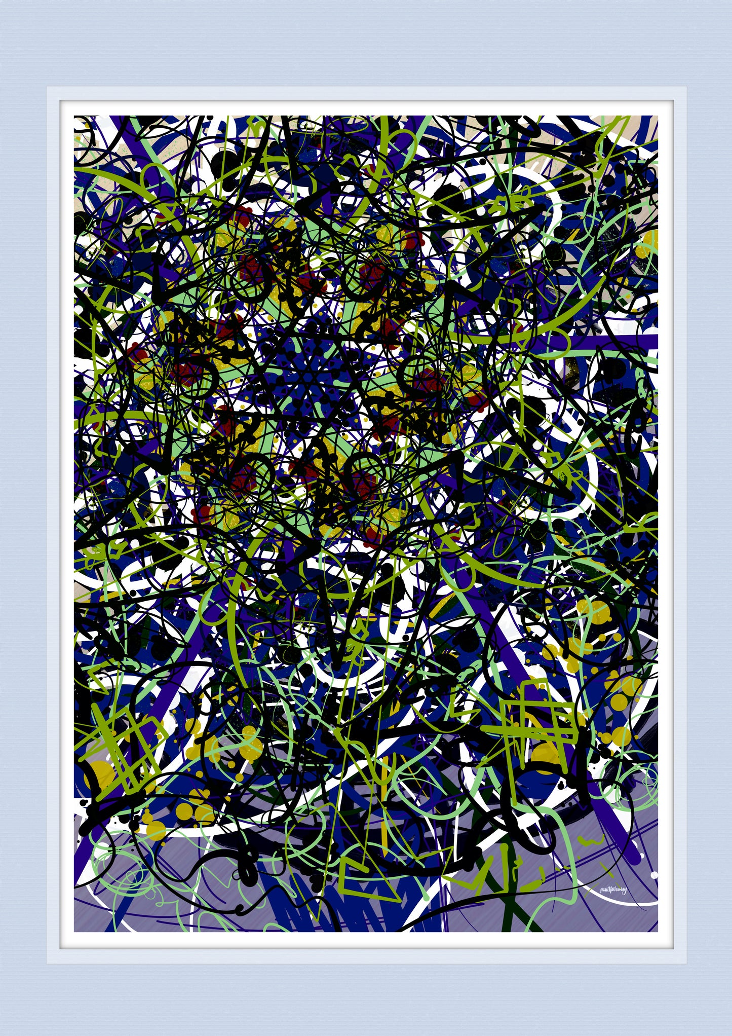 Drippy No.1 - Abstract Wall Art Print