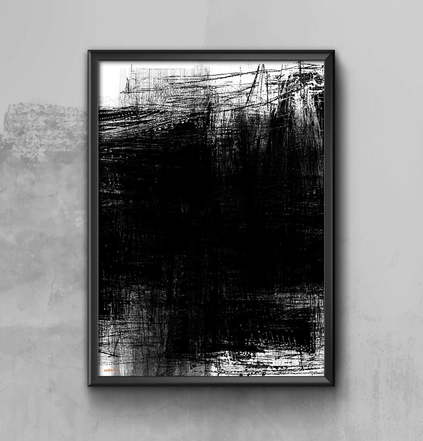 Study in Black and White - Abstract Wall Art Print