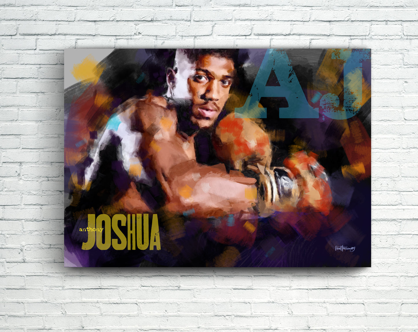 Anthony Joshua - Boxing Art Print - Option 1