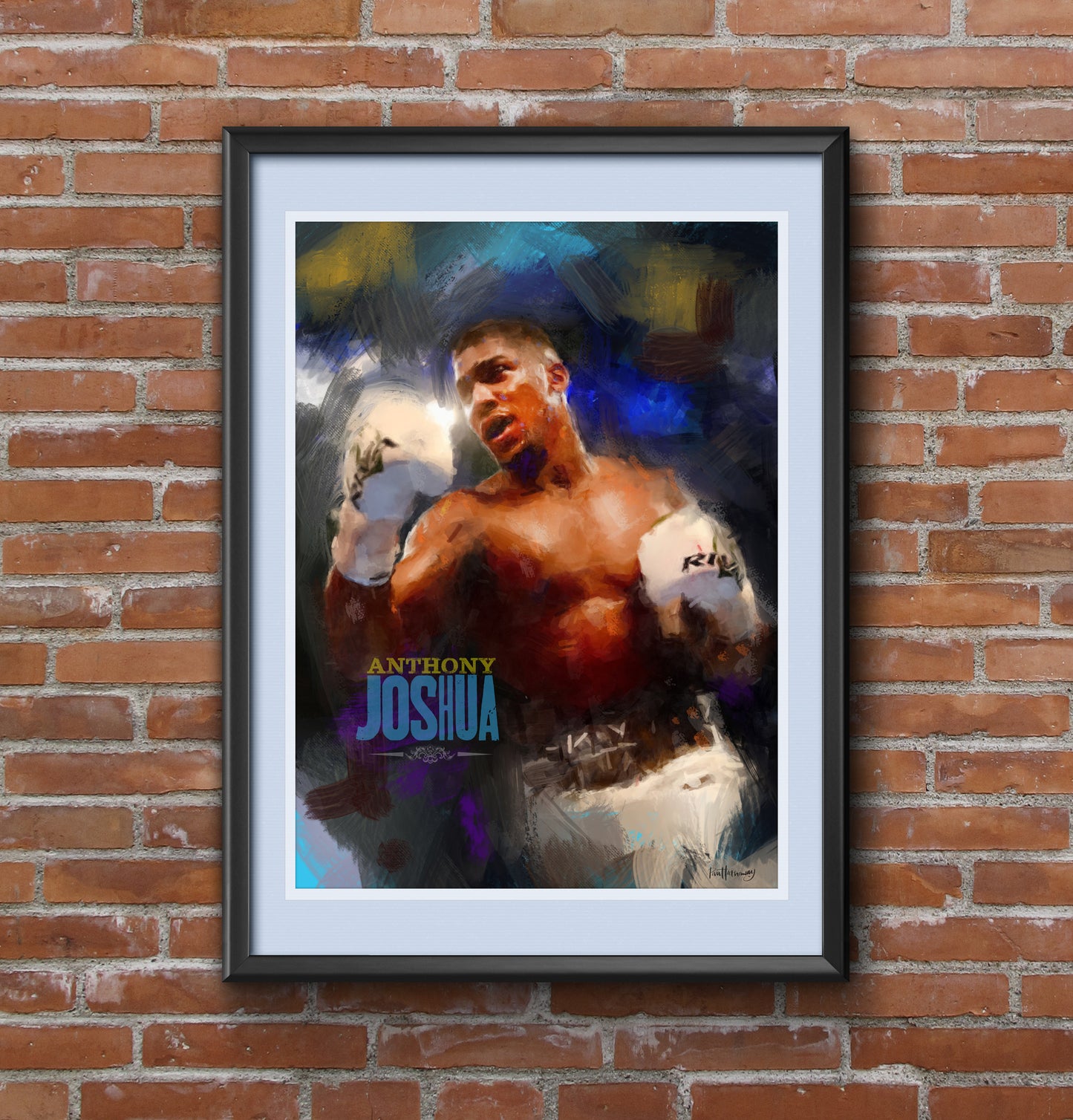 Anthony Joshua - Boxing Art Print - Option 2