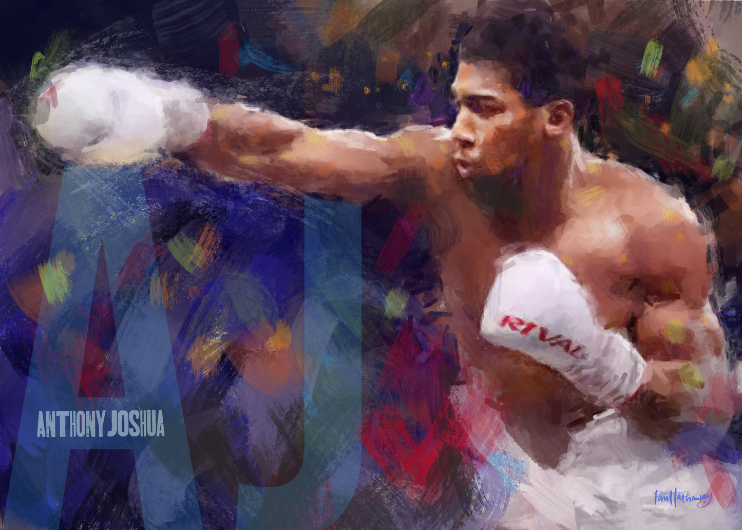 Anthony Joshua - Boxing Art Print - Option 3