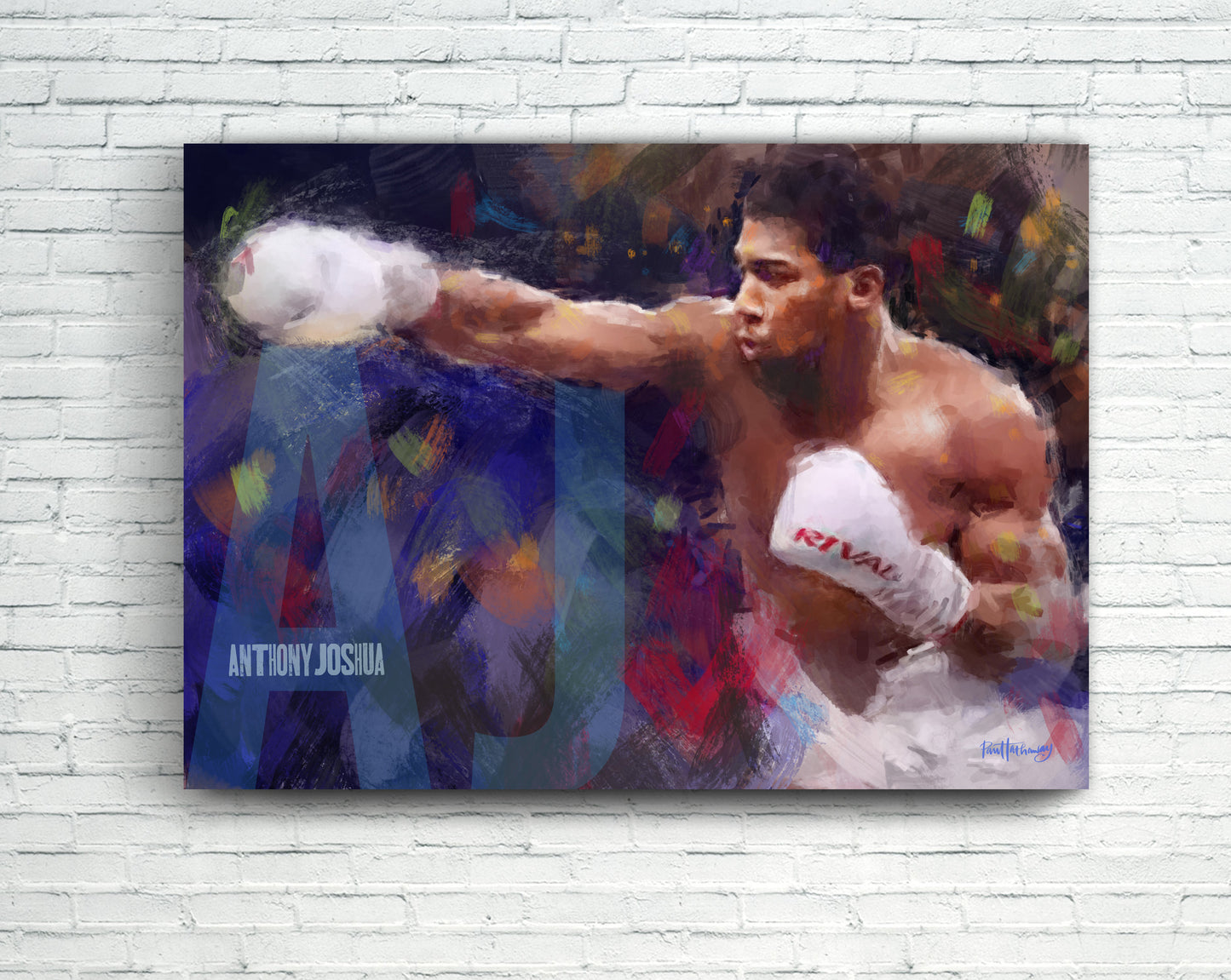 Anthony Joshua - Boxing Art Print - Option 3