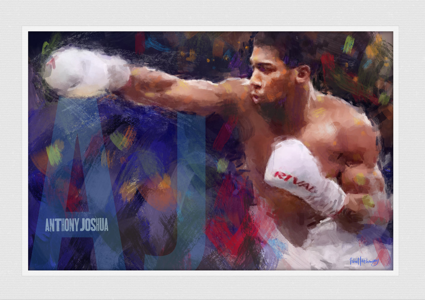 Anthony Joshua - Boxing Art Print - Option 3