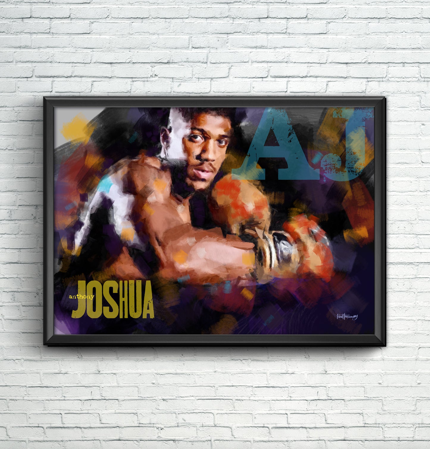 Anthony Joshua - Boxing Art Print - Option 1
