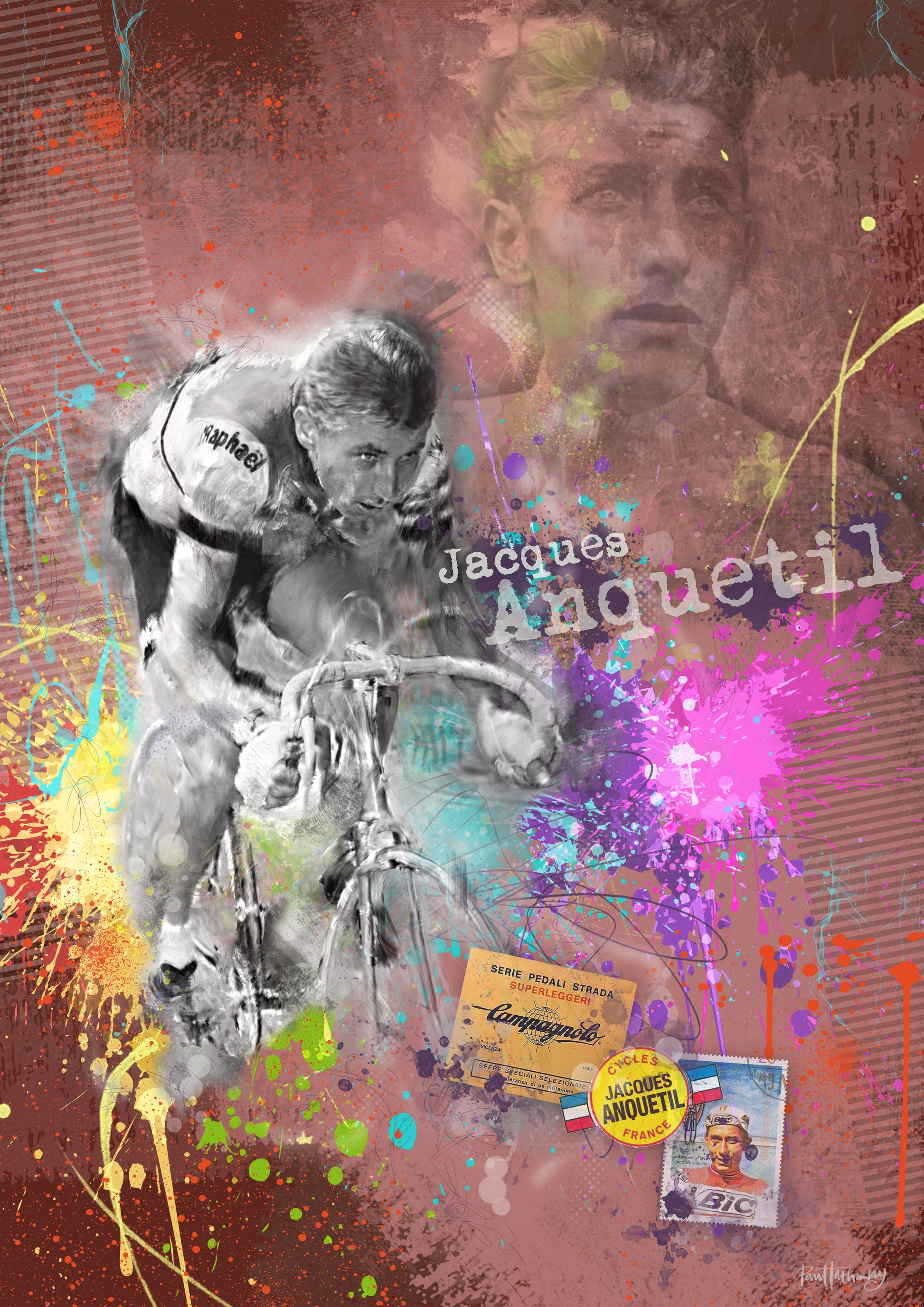 jaques anquetil art print/poster