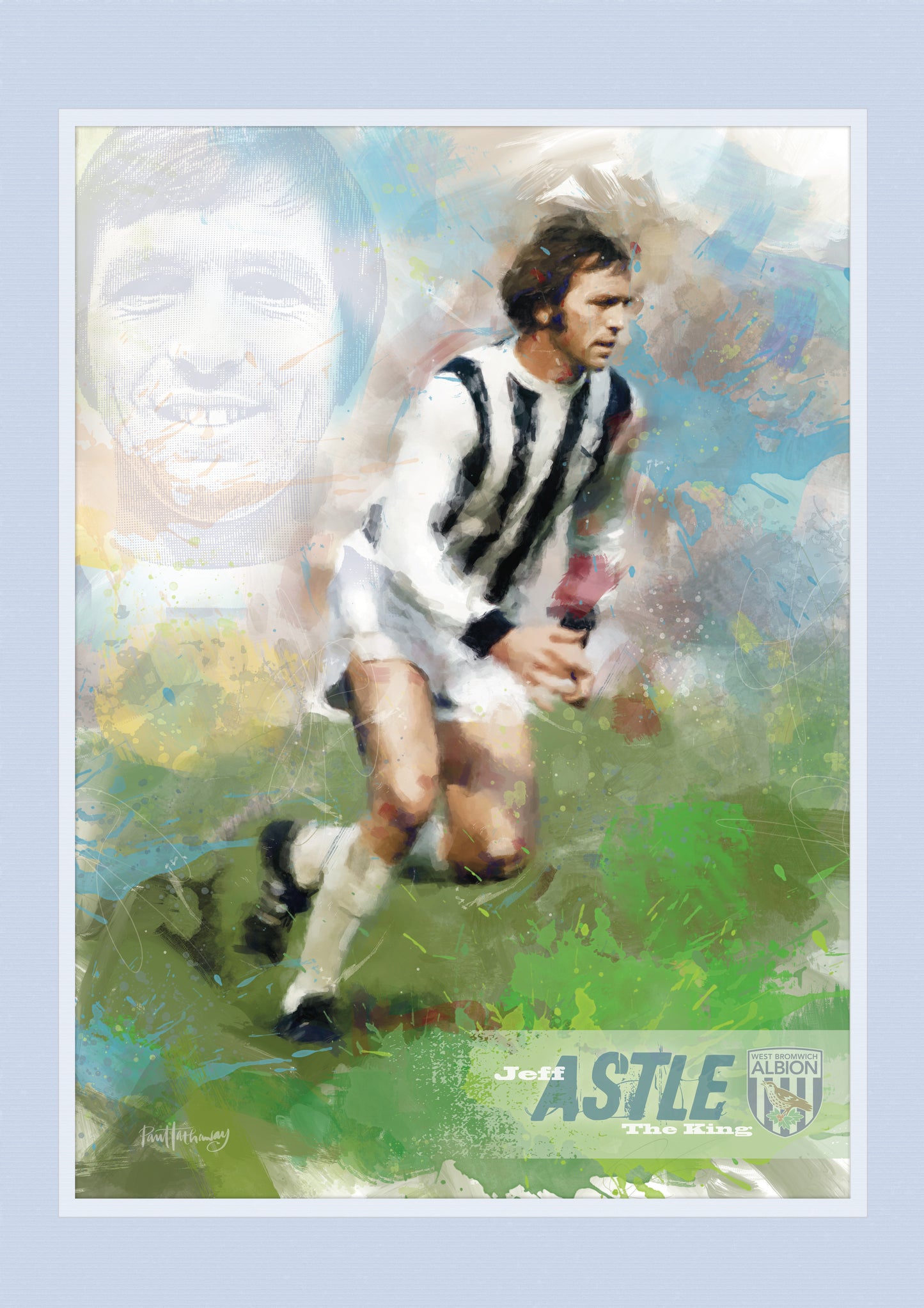 Jeff Astle, West Bromwich Albion - Football Art Print