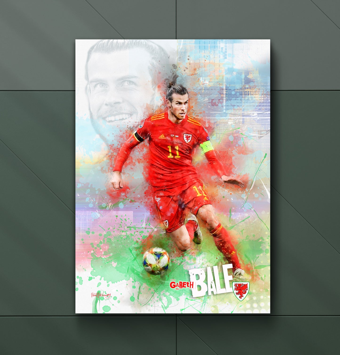 Gareth Bale, Wales - Football Art Print