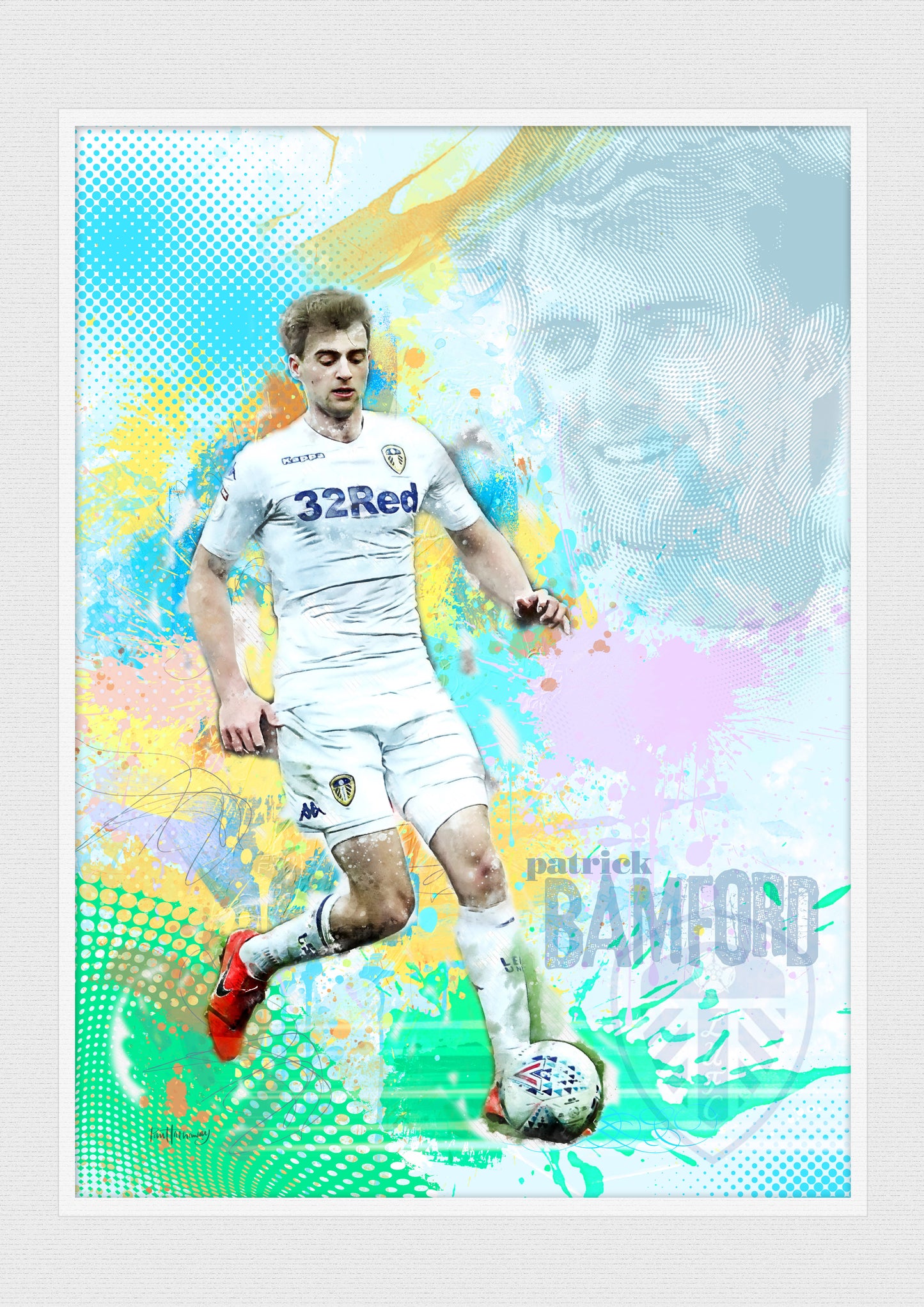 Patrick Bamford, Leeds United - Football Art Print
