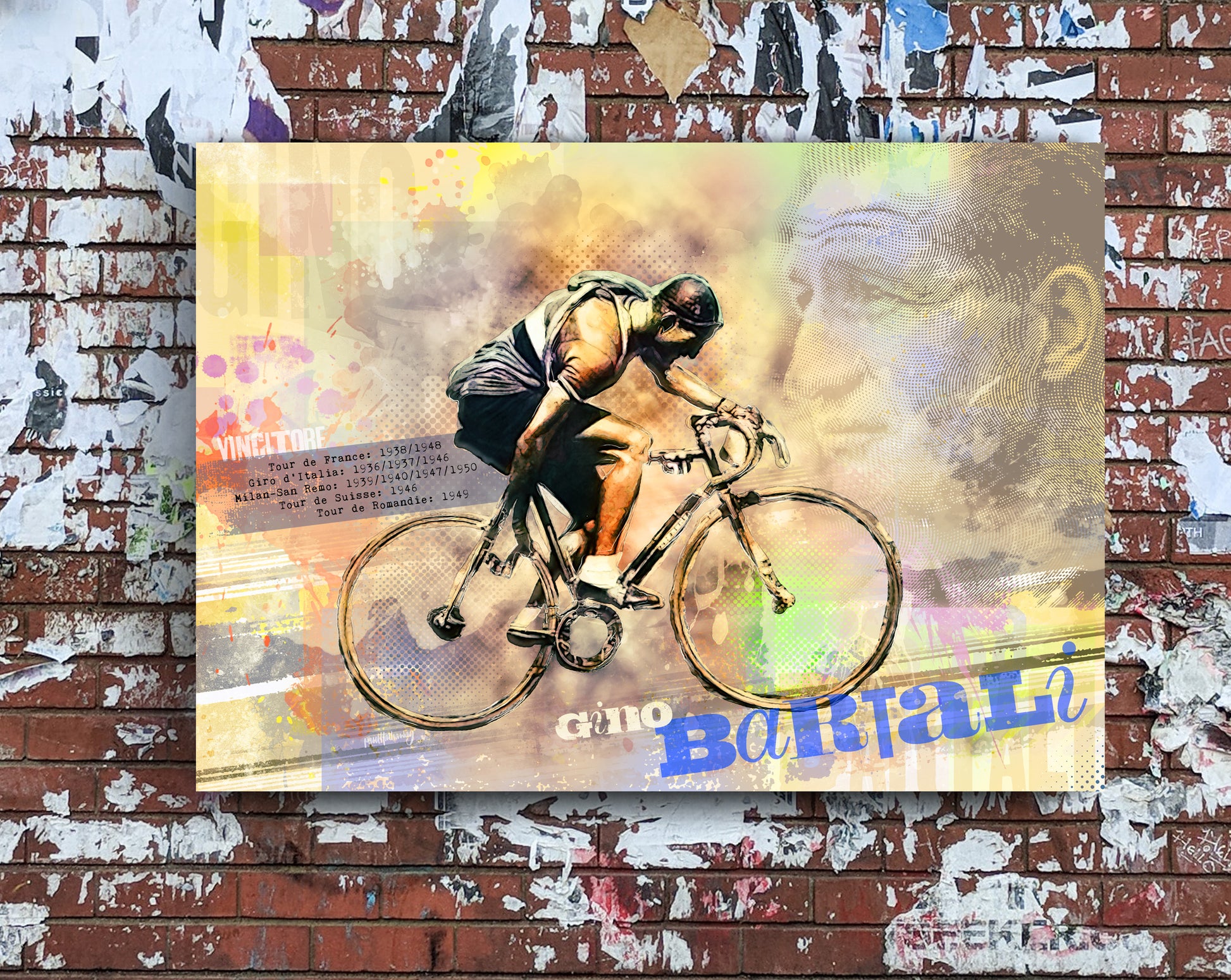 gino bartali poster print