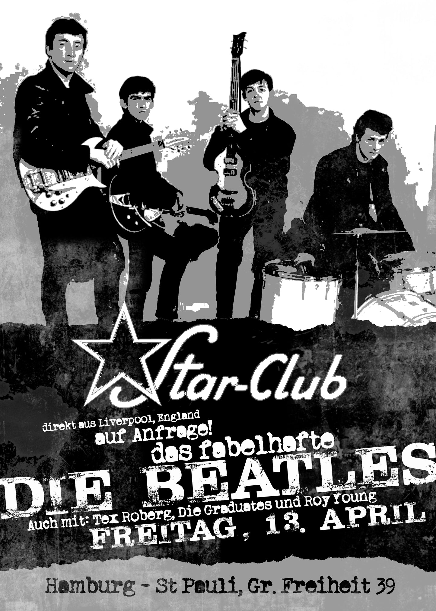 The Beatles at the Star Club, Hamburg - Music Art Print