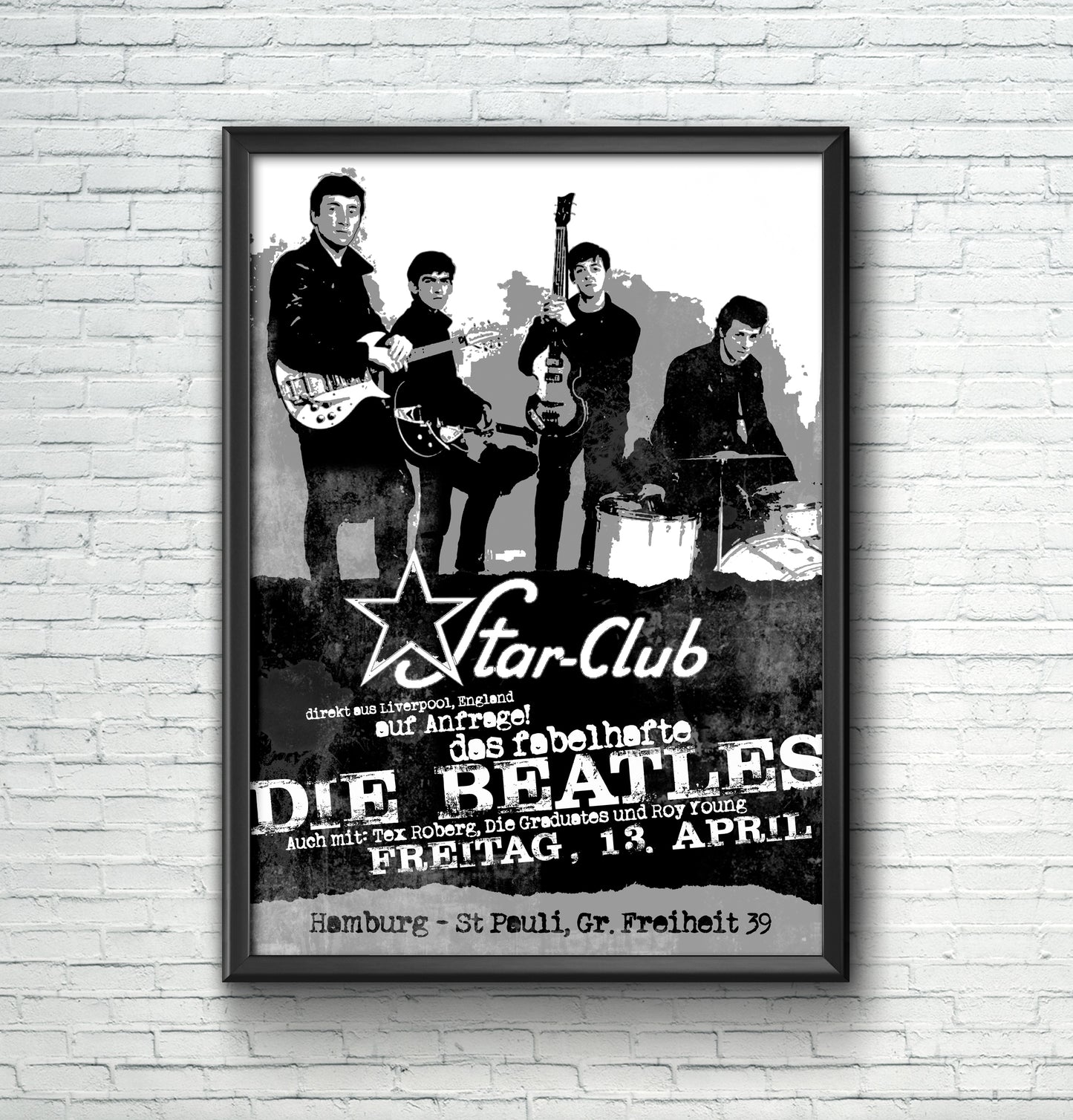 The Beatles at the Star Club, Hamburg - Music Art Print