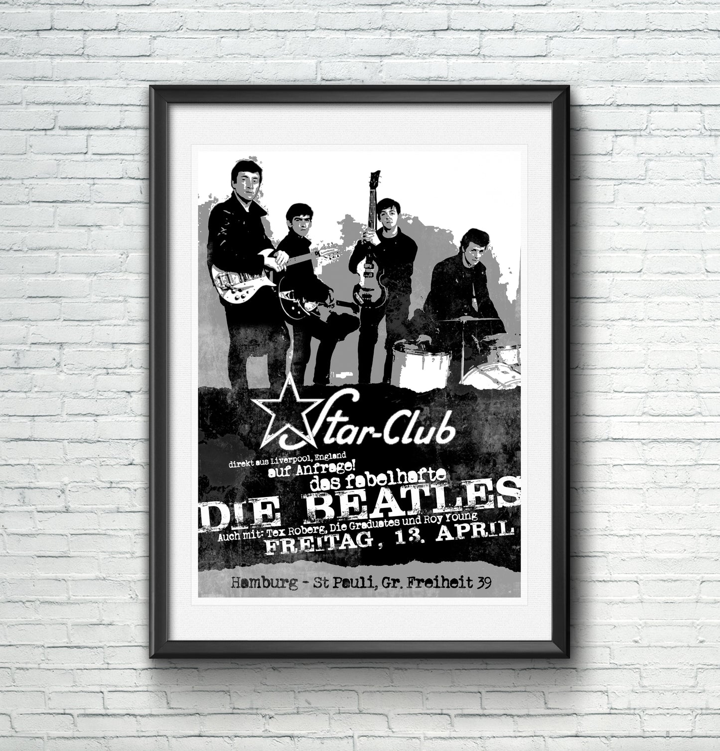 The Beatles at the Star Club, Hamburg - Music Art Print