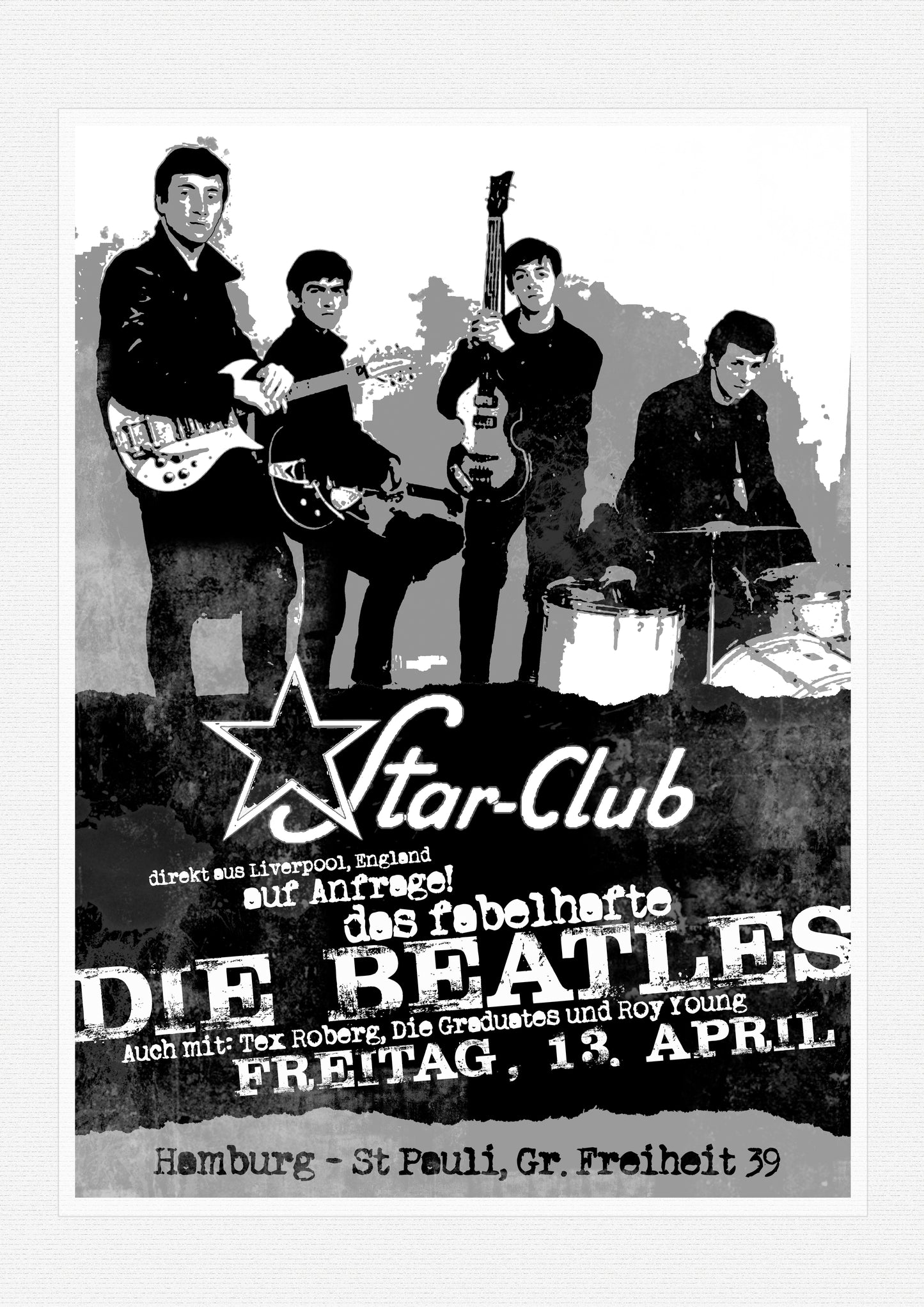 The Beatles at the Star Club, Hamburg - Music Art Print
