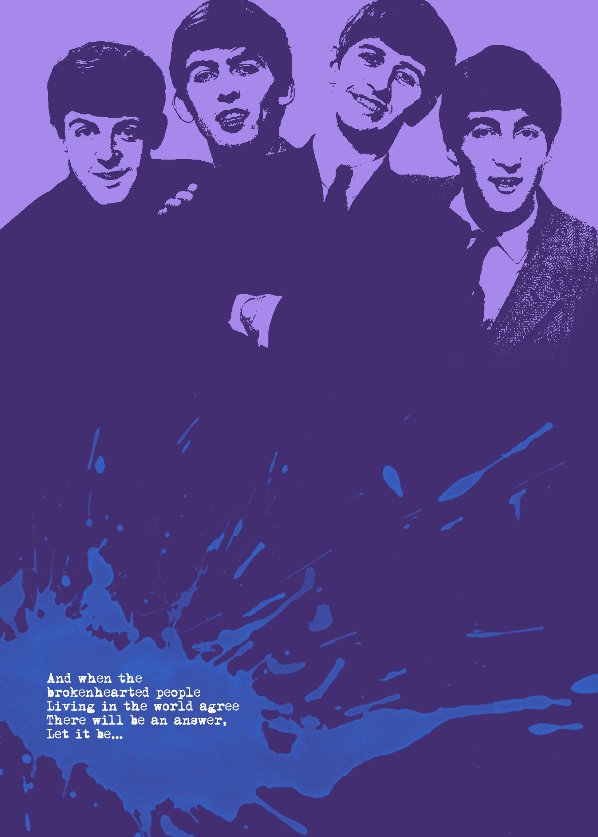the beatles wall art print