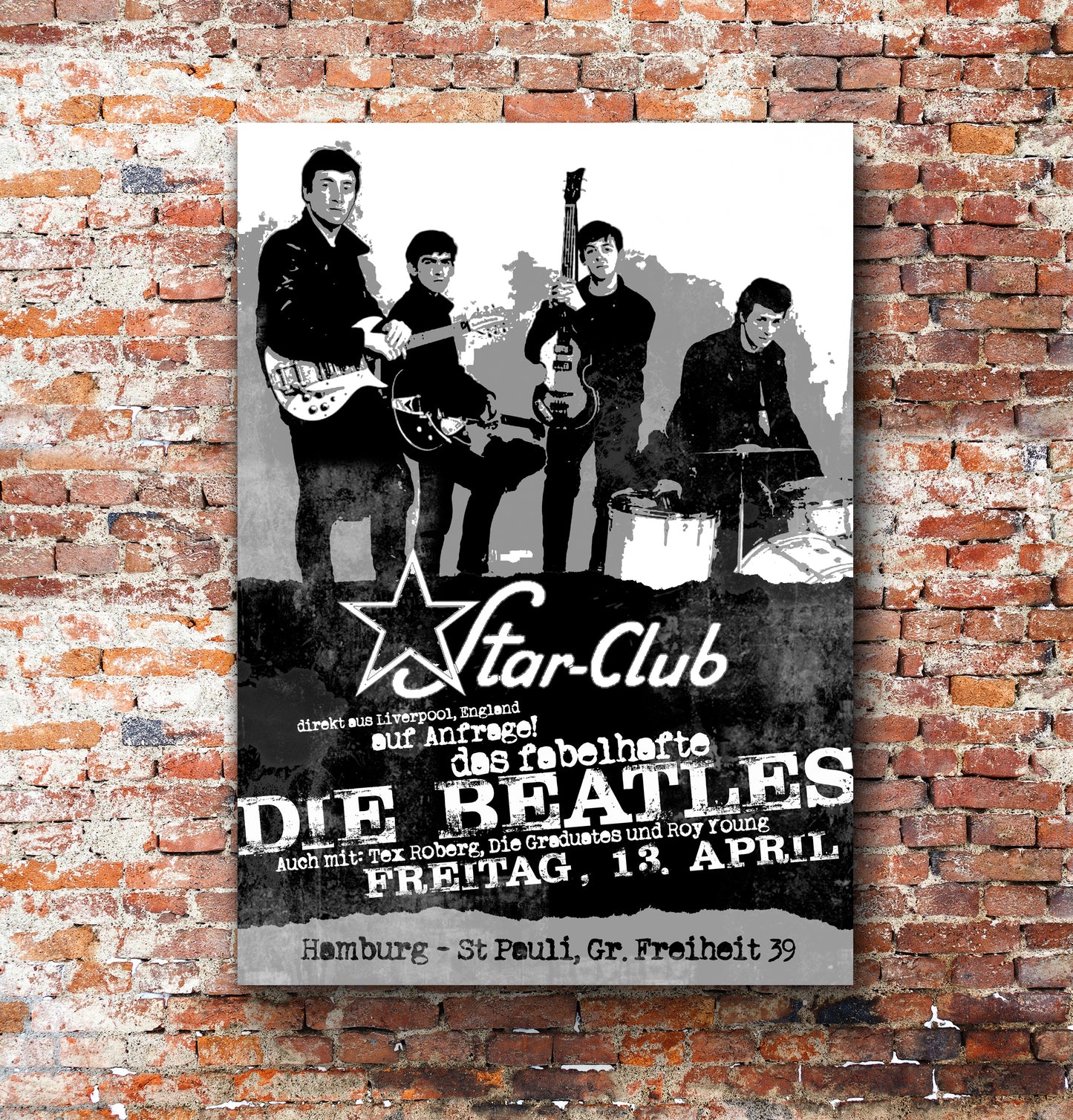 The Beatles at the Star Club, Hamburg - Music Art Print