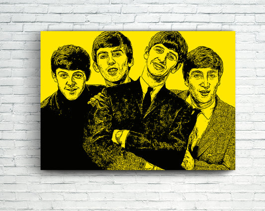 the beatles canvas print