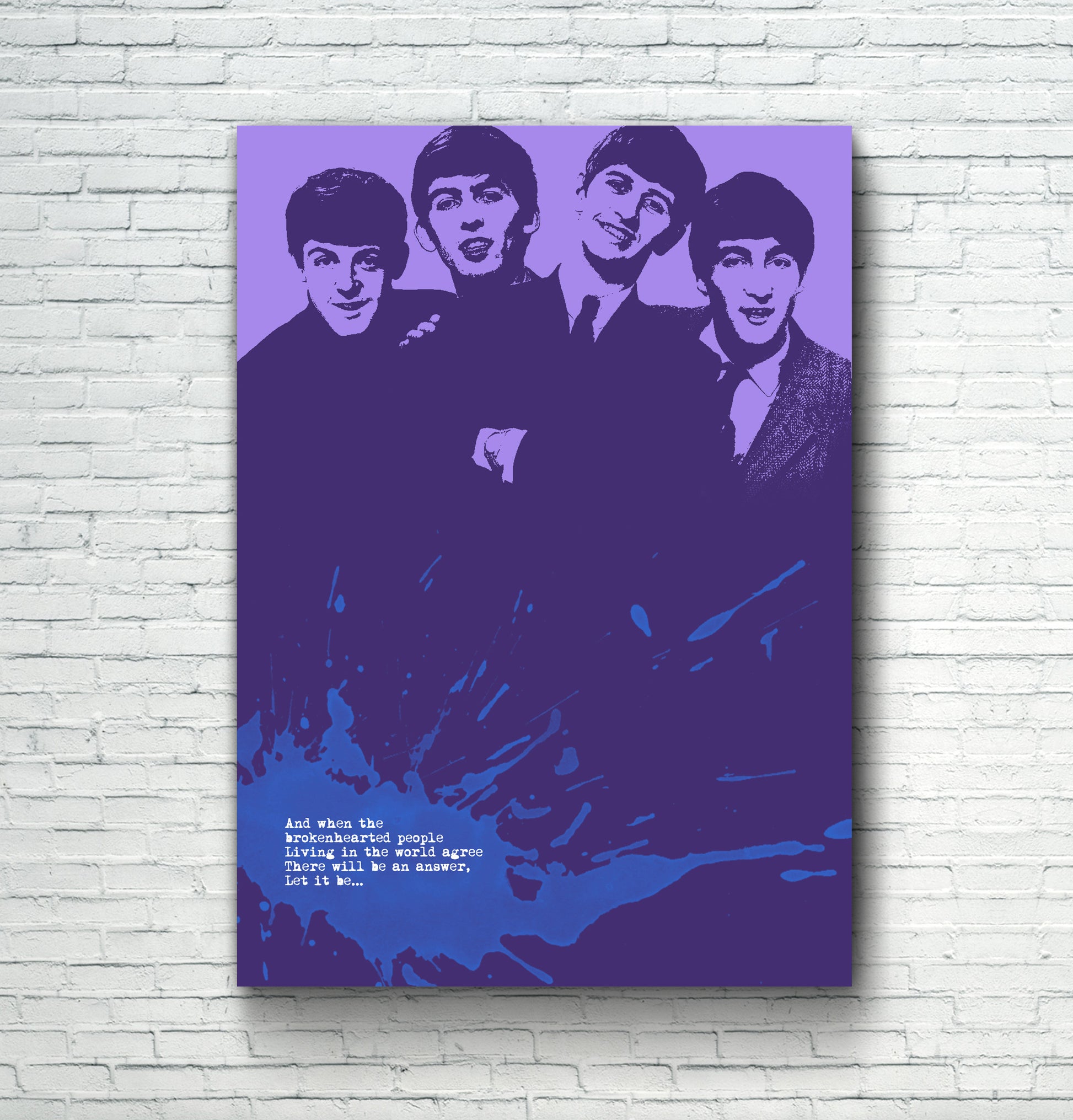 beatles canvas print