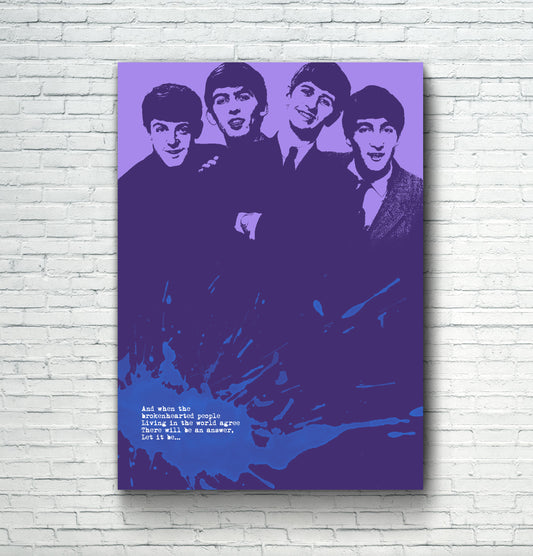 beatles canvas print