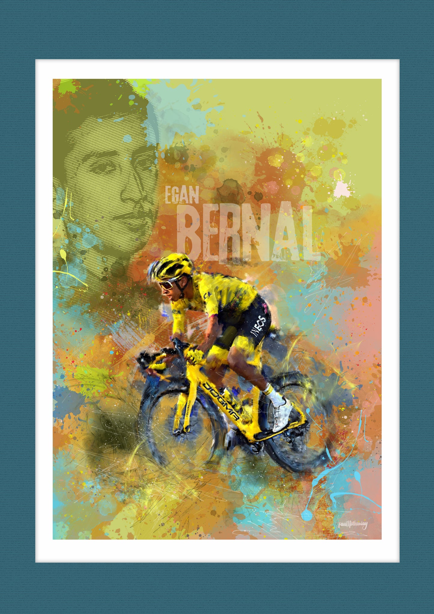 Egan Bernal - Cycling Art Print