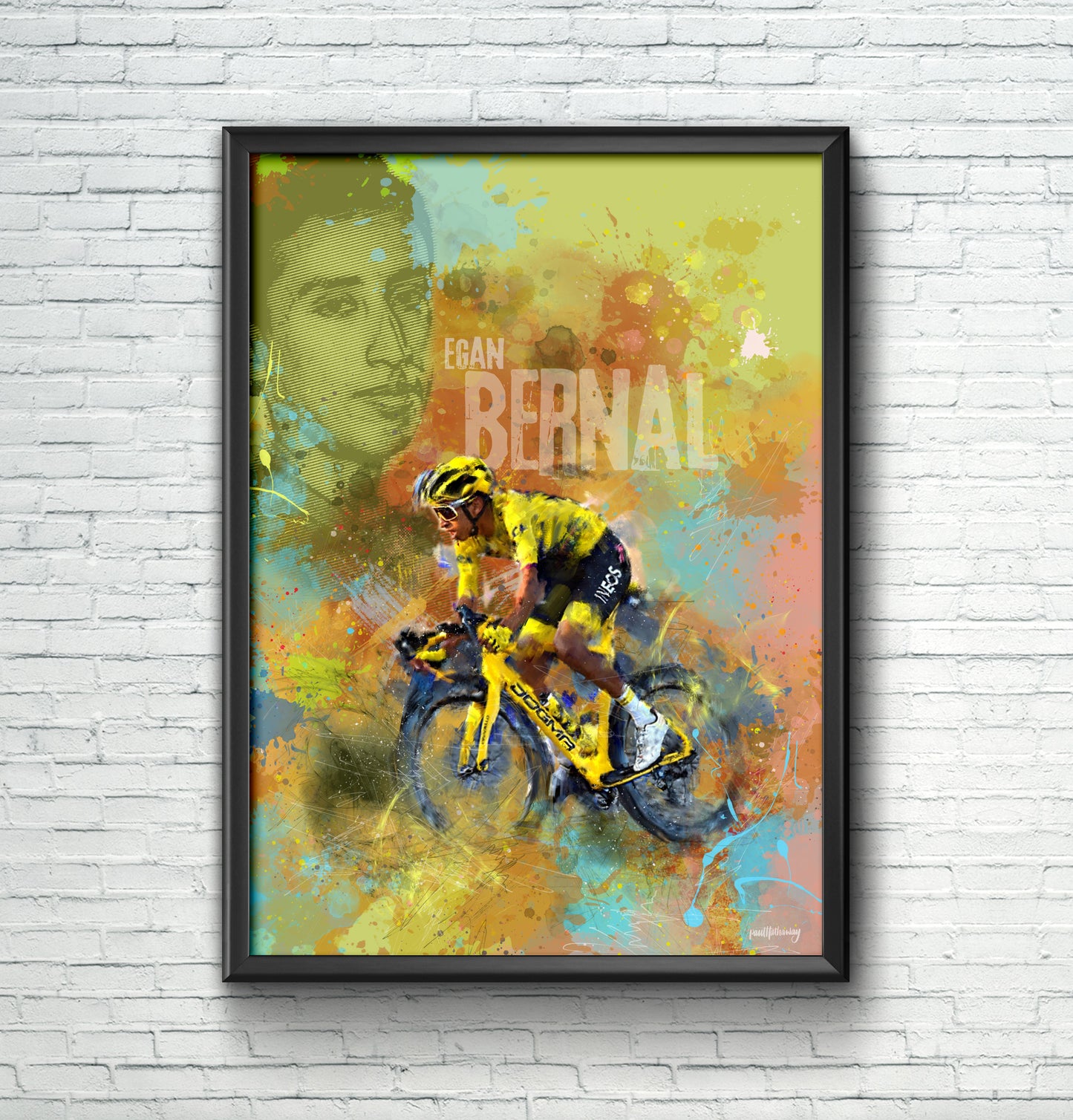 Egan Bernal - Cycling Art Print
