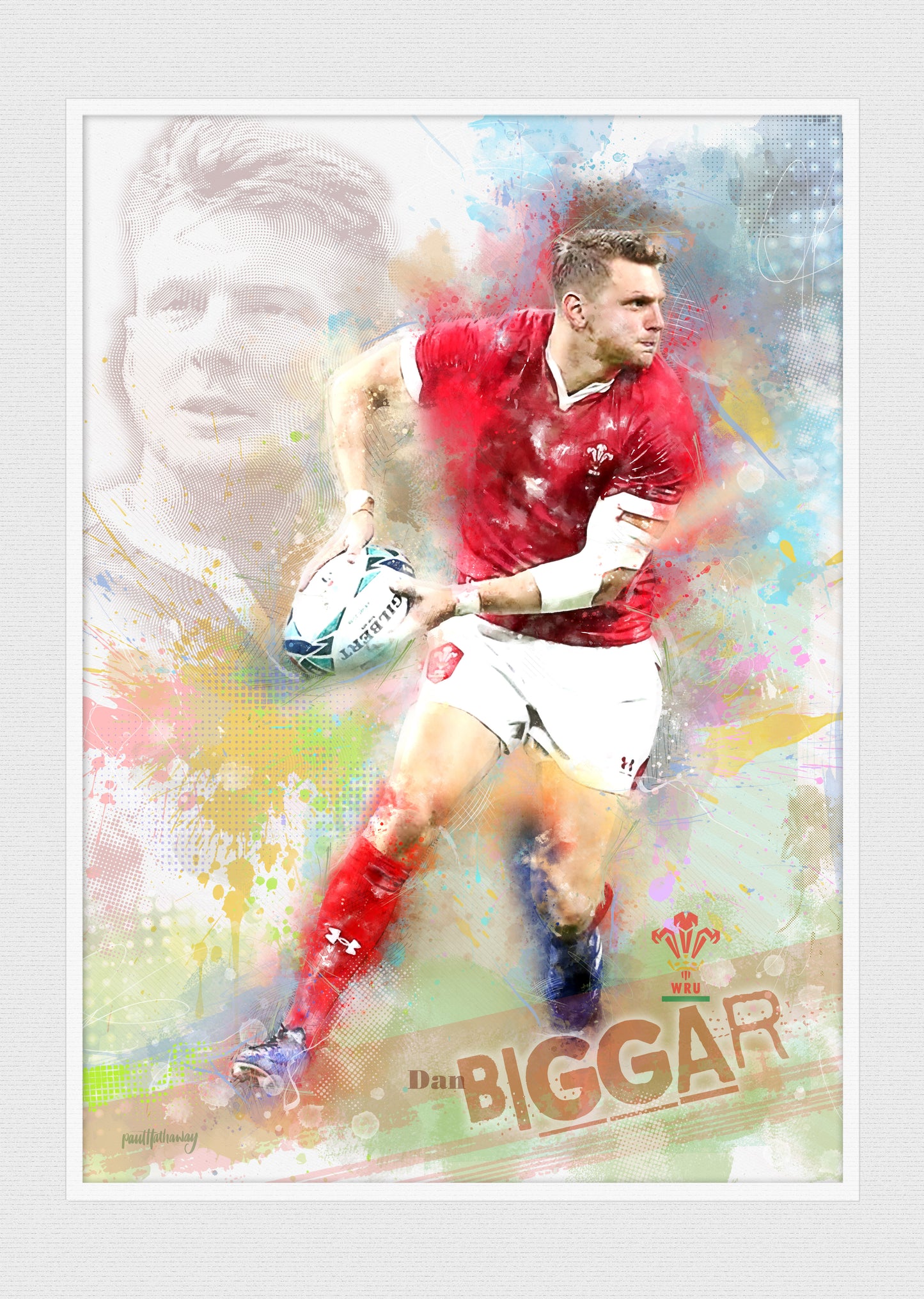 Dan Biggar - Welsh Rugby Art Print