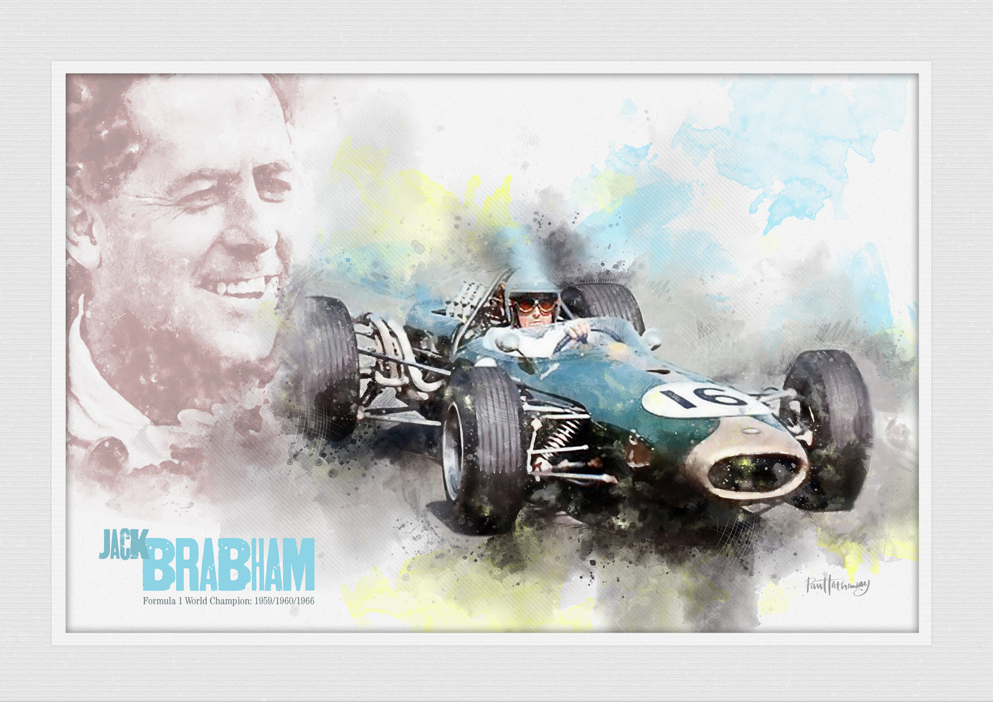 Jack Brabham - Motor Racing Art Print