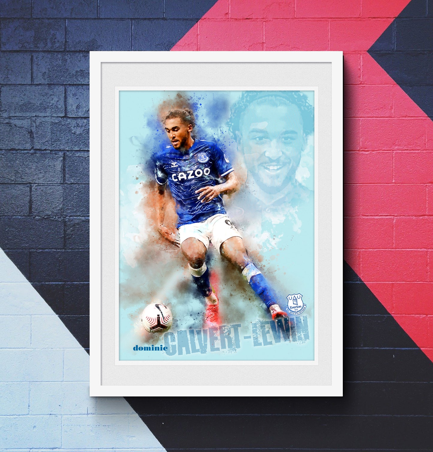 Dominic Calvert-Lewin, Everton F.C. - Football Art Print
