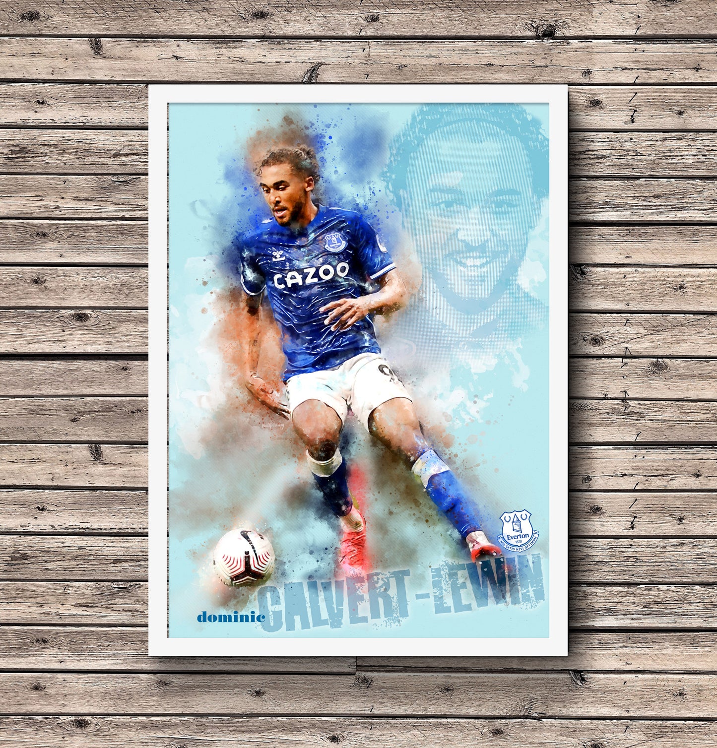 Dominic Calvert-Lewin, Everton F.C. - Football Art Print