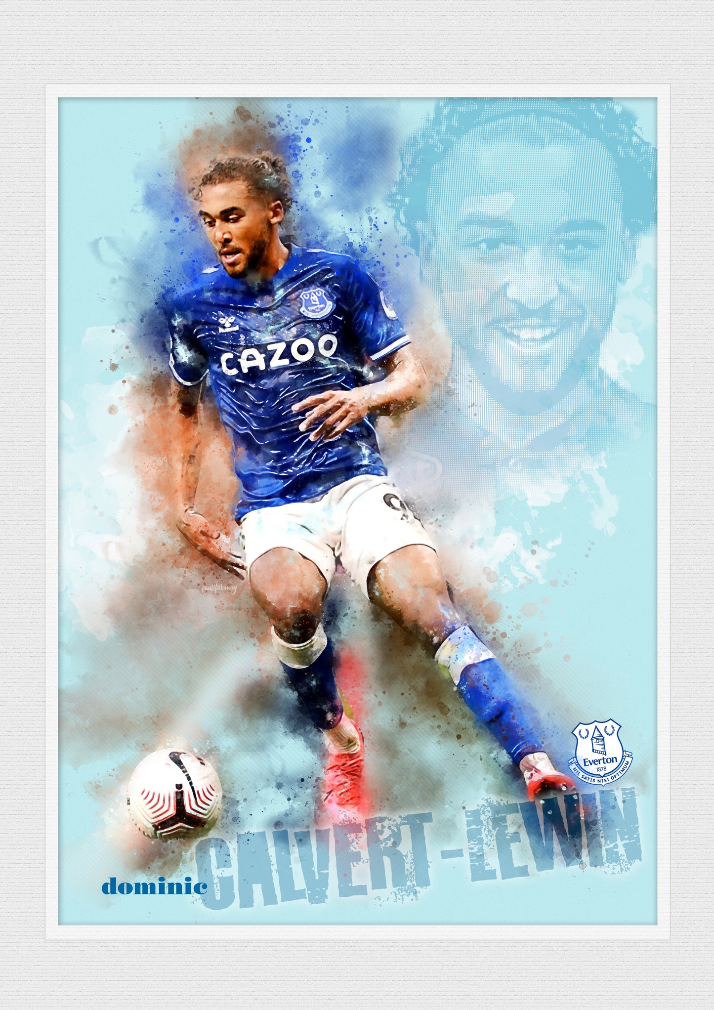 Dominic Calvert-Lewin, Everton F.C. - Football Art Print