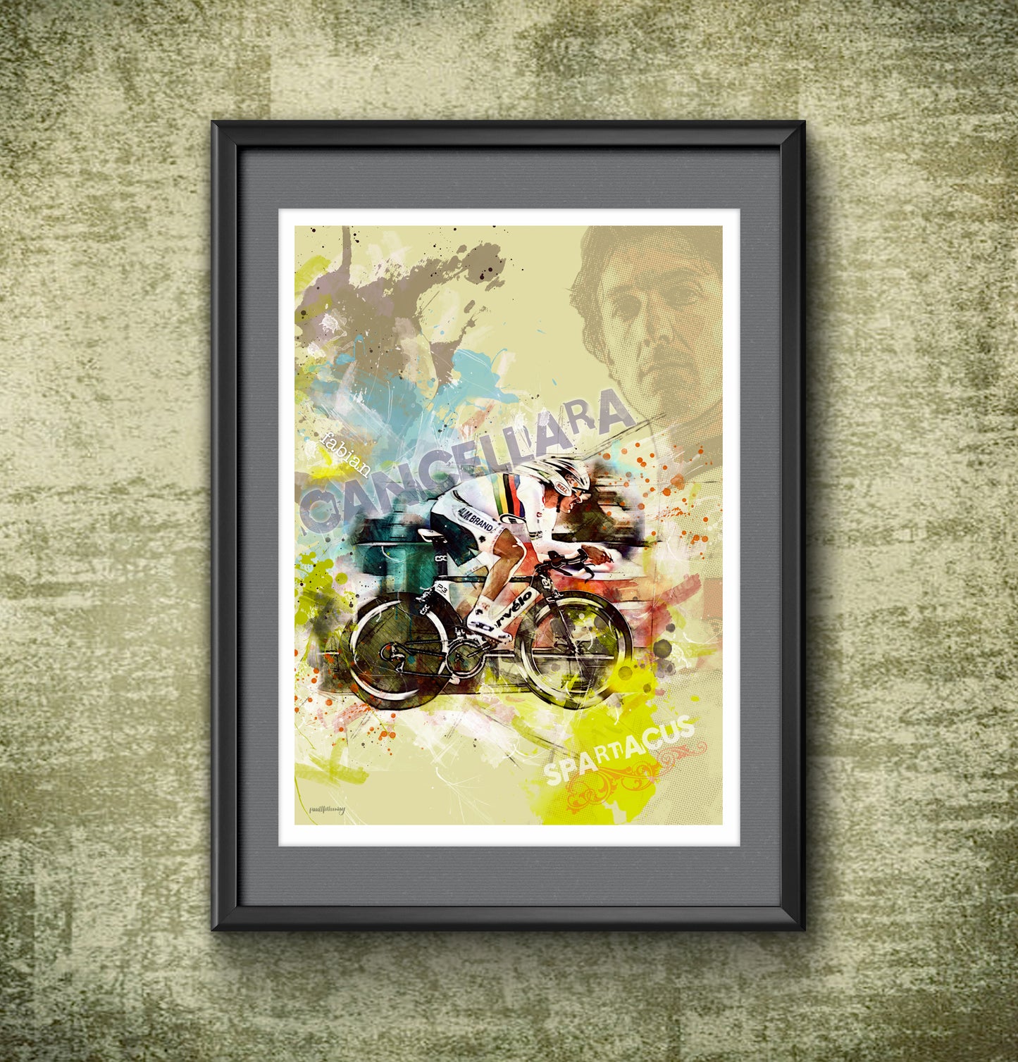 Fabien Cancellara - Cycling Art Print