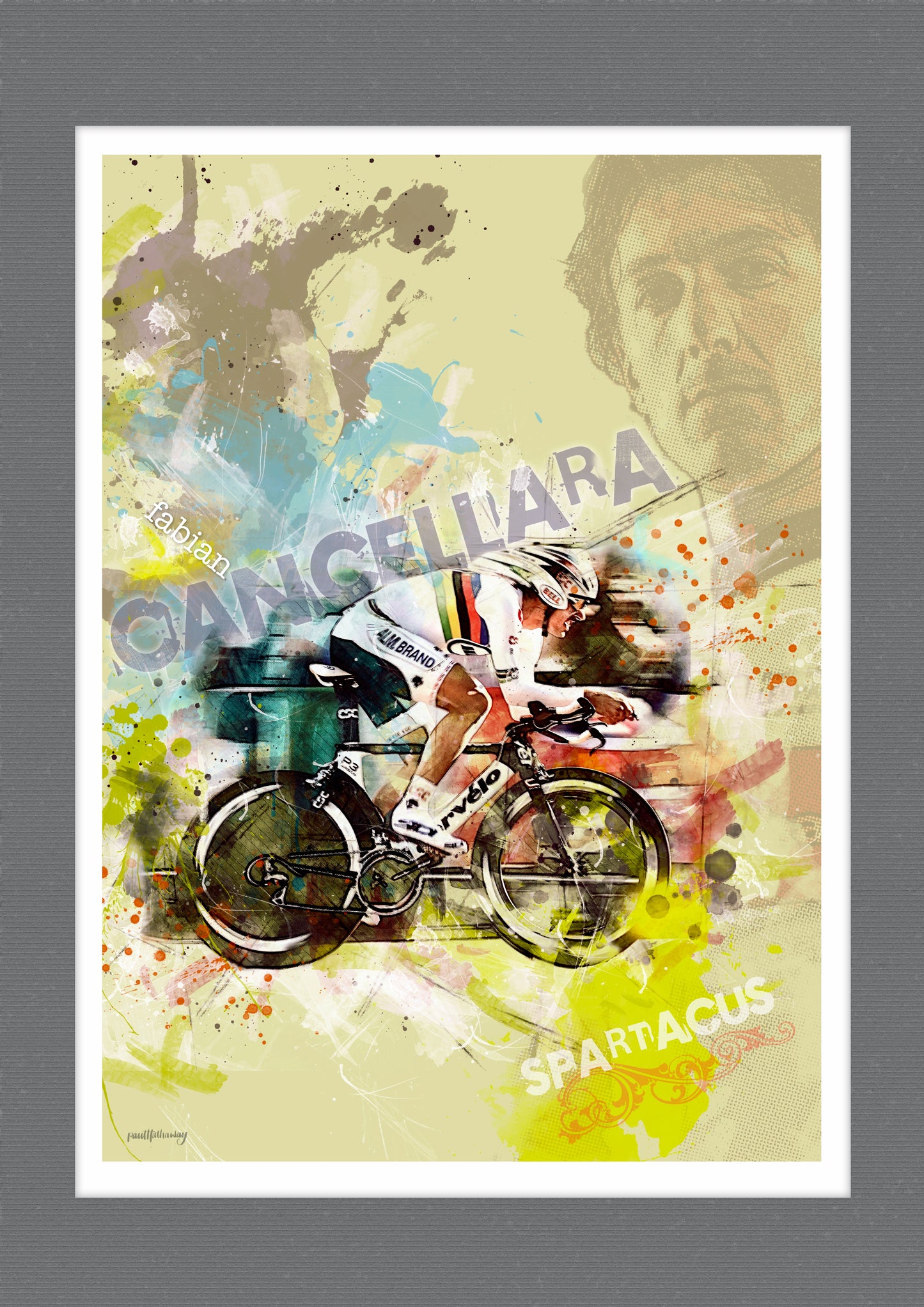 Fabien Cancellara - Cycling Art Print