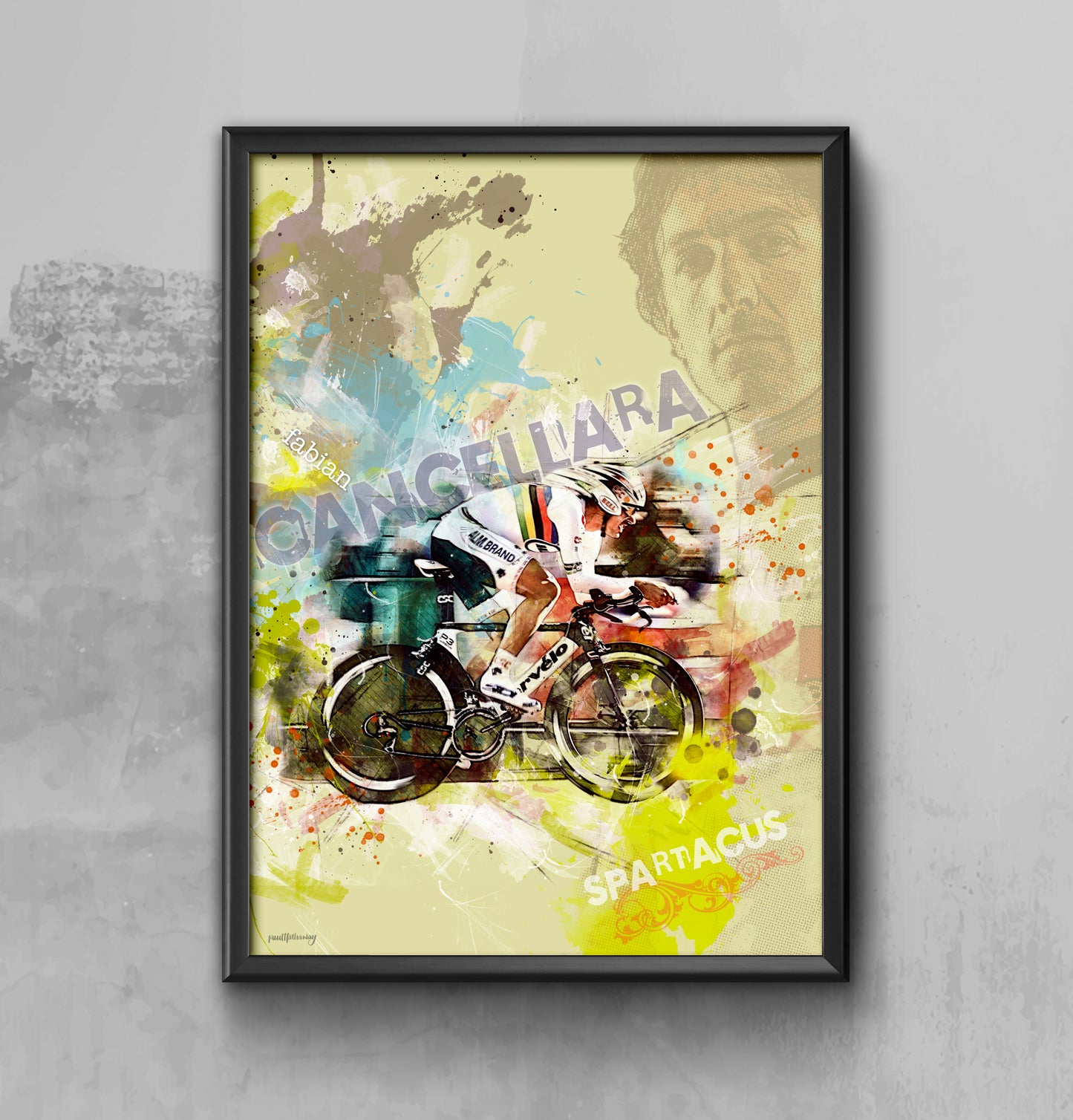 Fabien Cancellara - Cycling Art Print