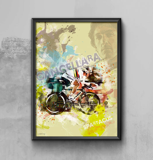 Fabien Cancellara - Cycling Art Print