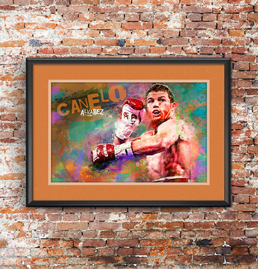 Canelo Alvarez - Boxing Art Print