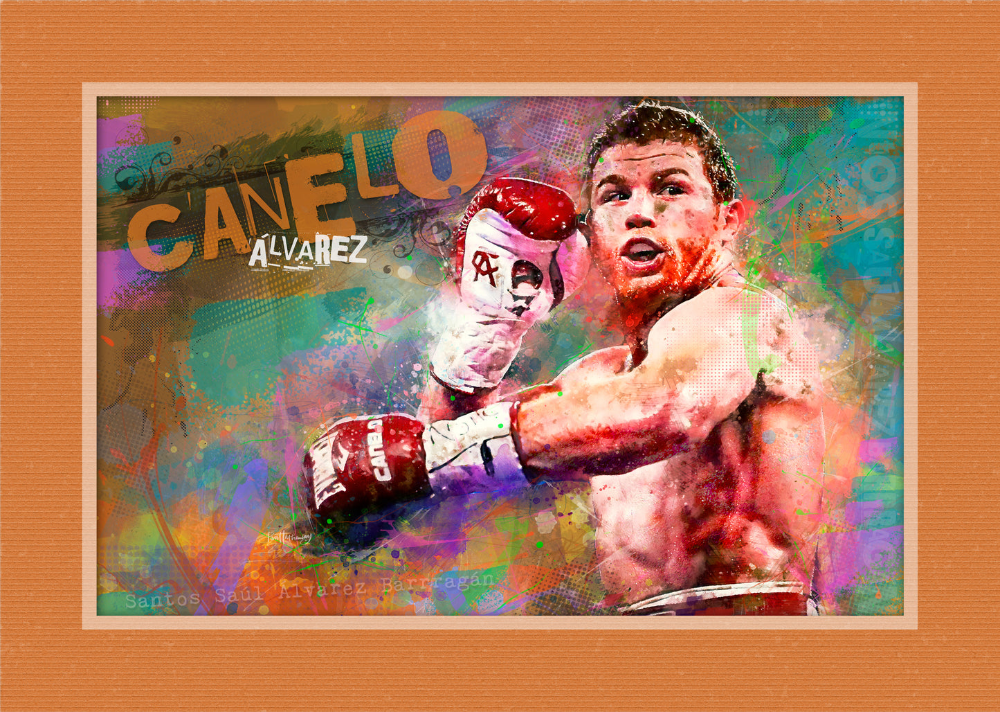 Canelo Alvarez - Boxing Art Print