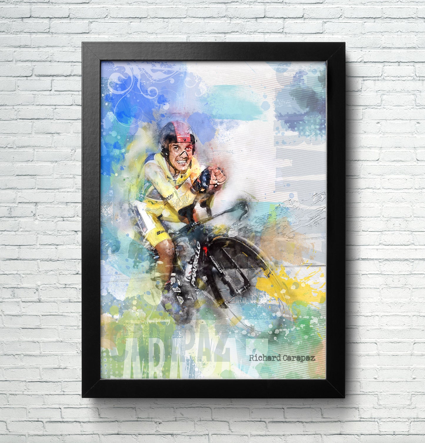 Richard Carapaz - Cycling Art Print
